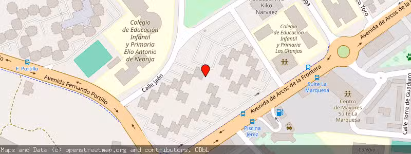 Mapa de Subasta de Inmueble (Vivienda) en Jerez De La Frontera, Cádiz 
