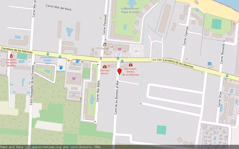 Mapa de Subasta Inmueble (Vivienda) en Denia, Alicante/Alacant