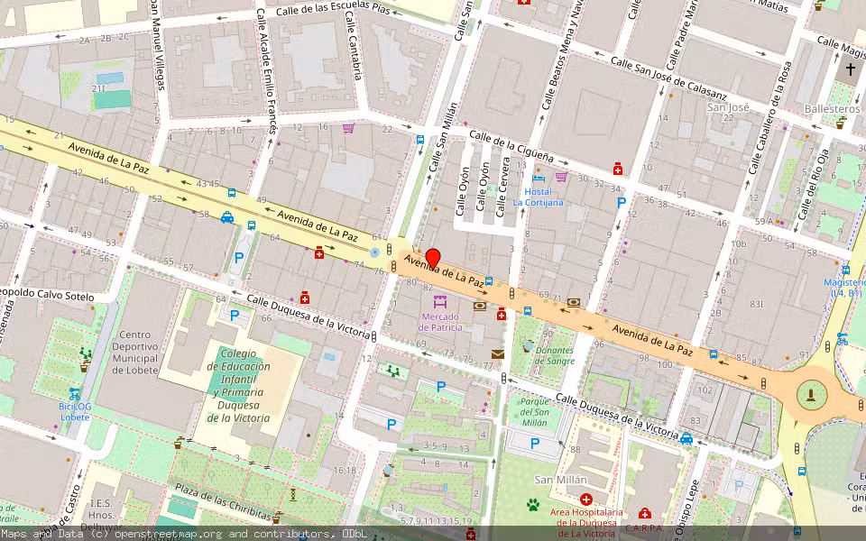Mapa de Subasta Inmueble (Local comercial) en Logroño, La Rioja