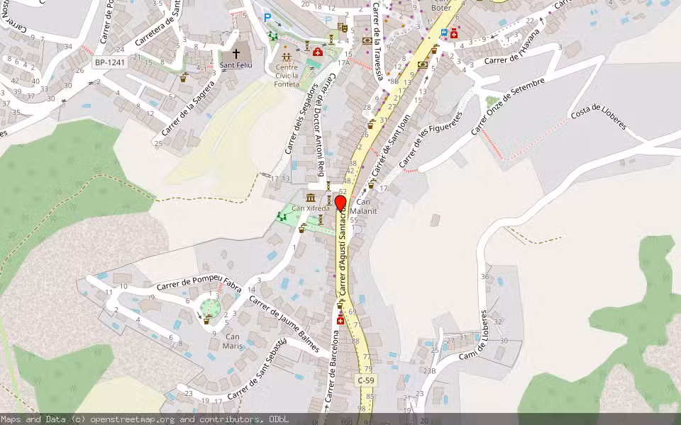 Mapa de Subasta Inmueble (Vivienda) en Sant Feliu De Codines, Barcelona