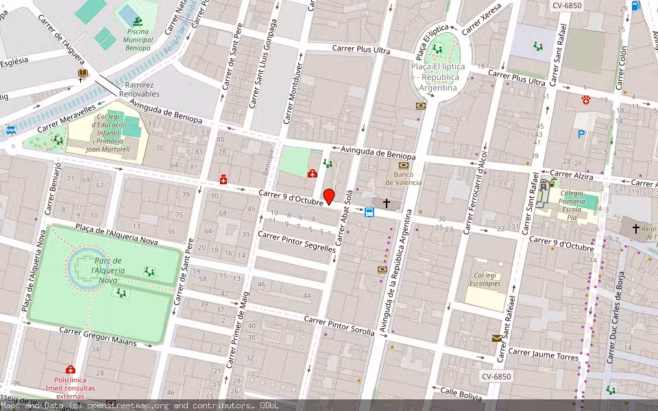 Mapa de Subasta Inmueble (Vivienda) en Gandía, Valencia/València
