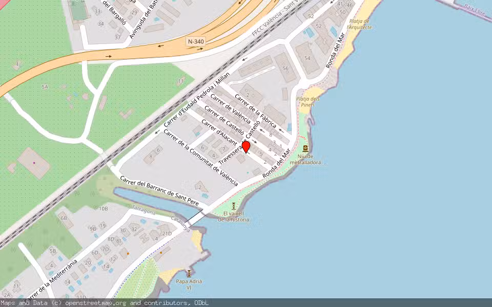 Mapa de Subasta Inmueble (Vivienda) en L¡ampolla, Tarragona