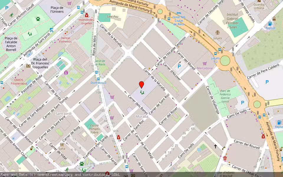 Mapa de Subasta Inmueble (Vivienda) en Reus, Tarragona