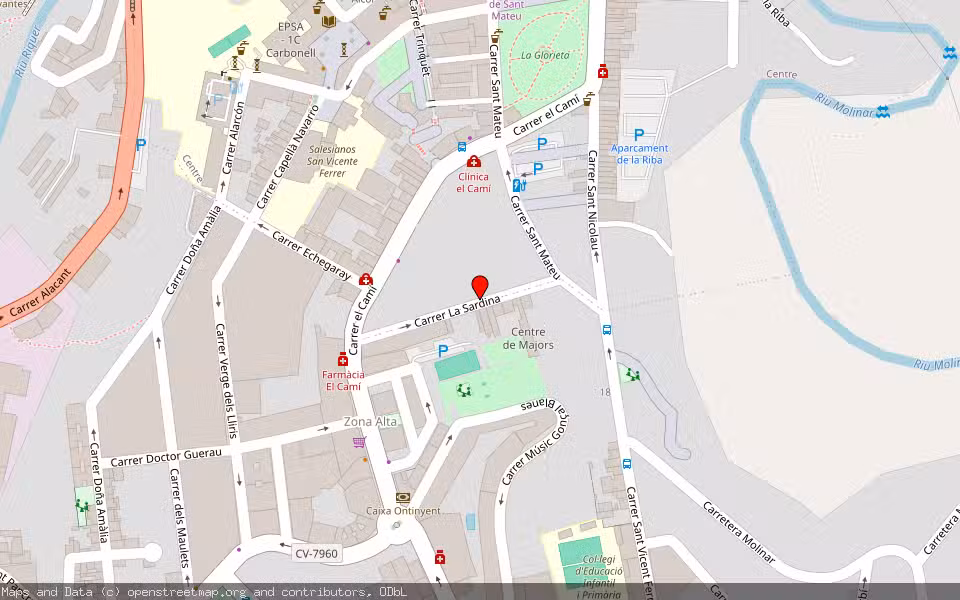 Mapa de Subasta Inmueble (Vivienda) en Alcoy, Alicante/Alacant