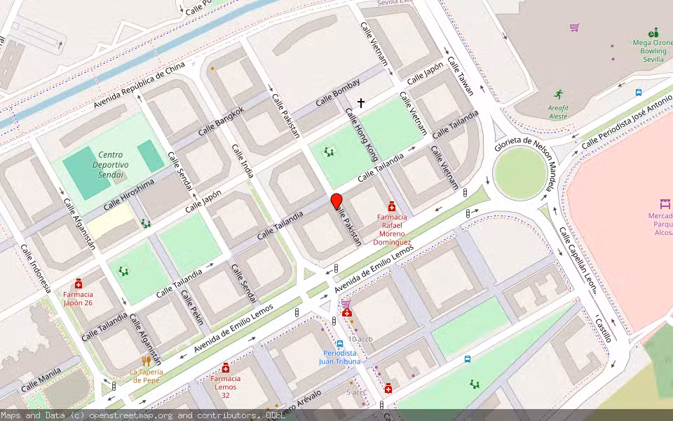 Mapa de Subasta Inmueble (Vivienda) en Sevilla