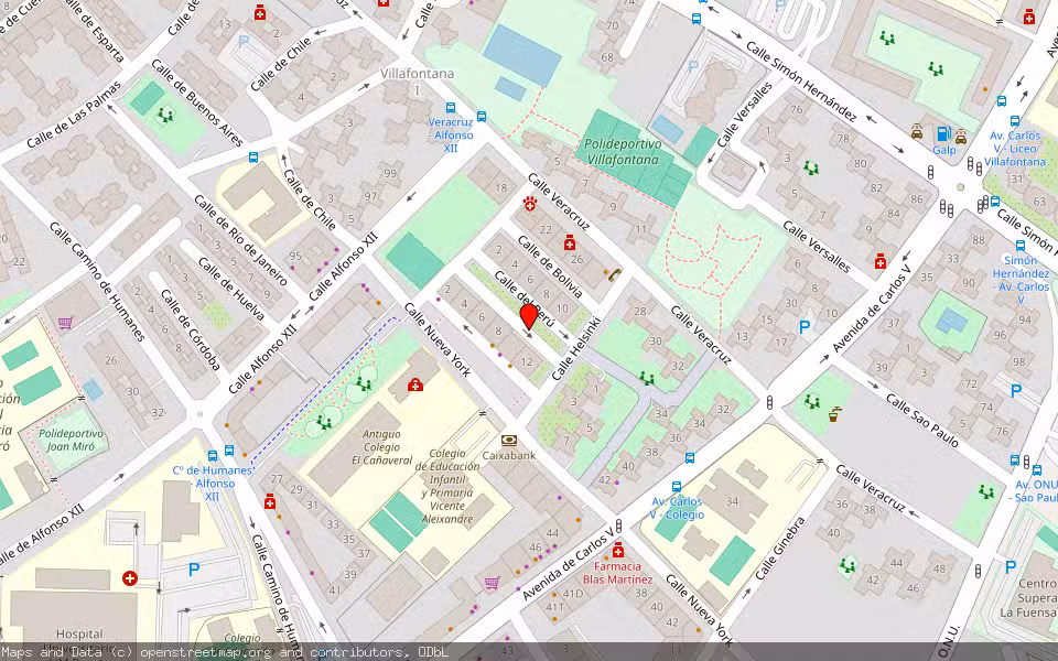 Mapa de Subasta Inmueble (Vivienda) en Móstoles, Madrid