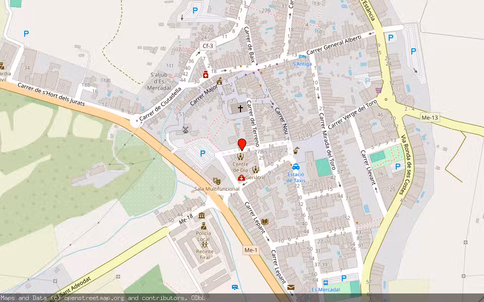 Mapa de Subasta Inmueble (Vivienda) en Alaior, Illes Balears