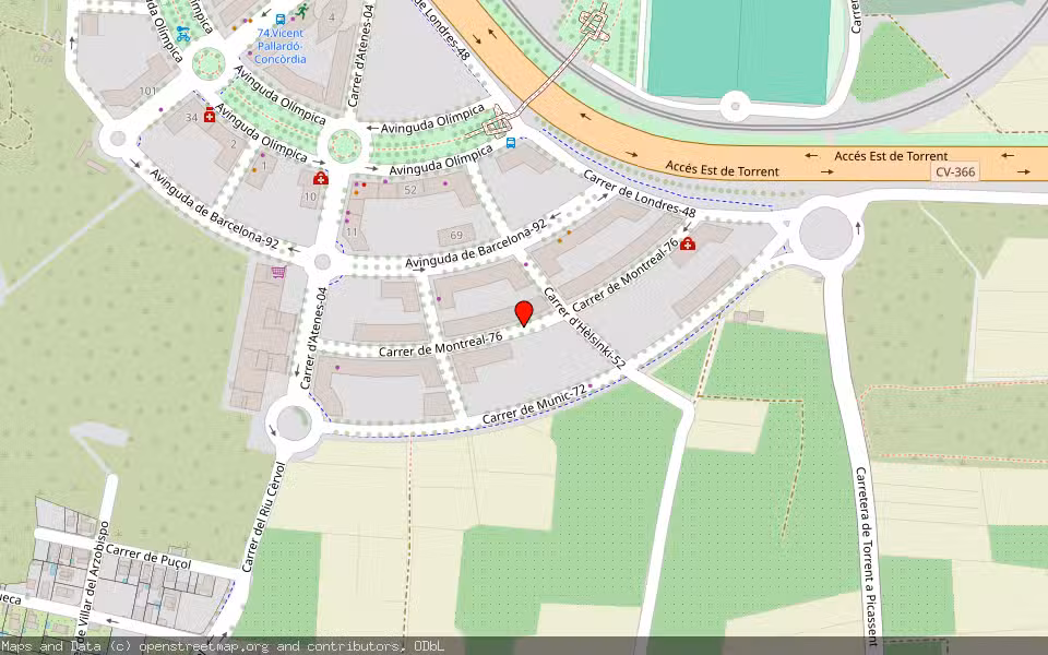 Mapa de Subasta Inmueble (Vivienda) en Torrent, Valencia/València