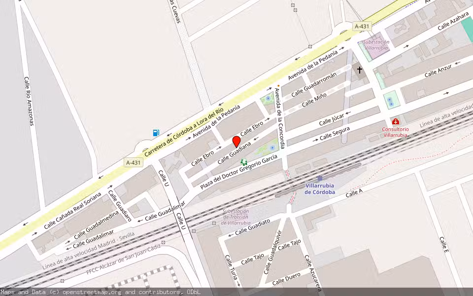 Mapa de Subasta Inmueble (Local comercial) en Cordoba, Córdoba