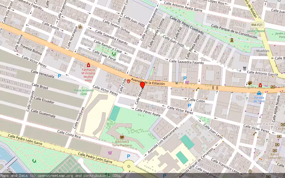 Mapa de Subasta Inmueble (Local comercial) en Torre-pacheco, Murcia