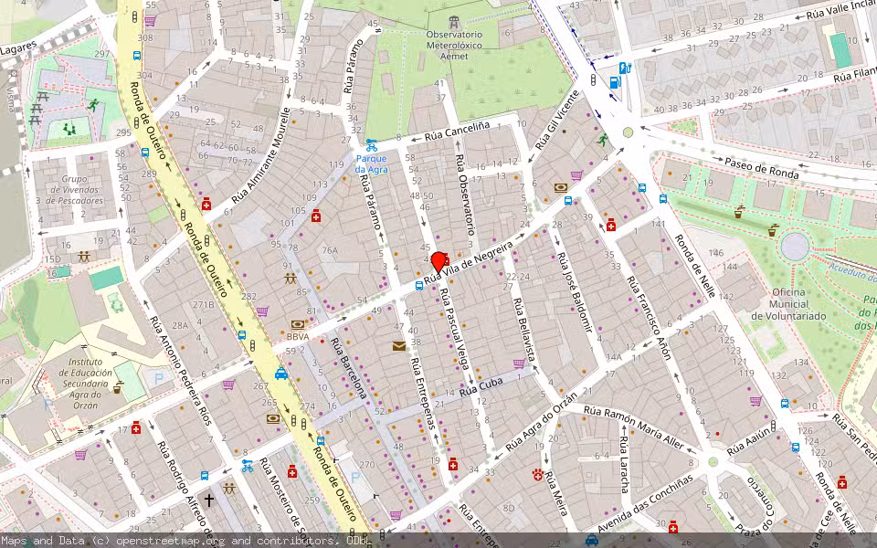 Mapa de Subasta Inmueble (Vivienda) en A Coruña