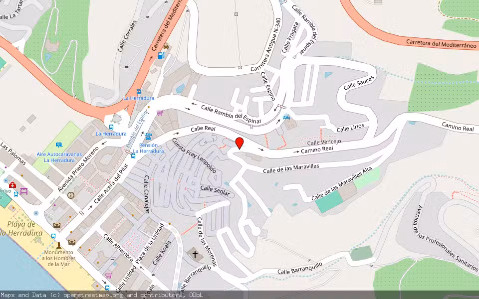 Mapa de Subasta Inmueble (Vivienda) en Almuñecar, Granada