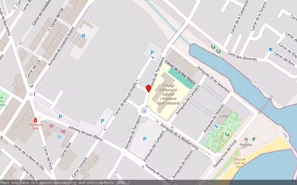 Mapa de Subasta Inmueble (Garaje) en Vinaròs, Castellón/Castelló