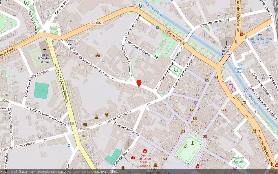 Mapa de Subasta Inmueble (Vivienda) en Medina Del Campo, Valladolid