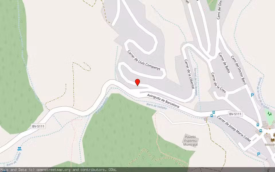 Mapa de Subasta Inmueble (Vivienda) en Sant Iscle De Vallalta, Barcelona