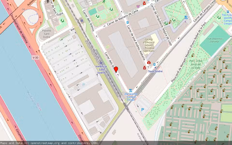 Mapa de Subasta Inmueble (Vivienda) en Valencia, Valencia/València