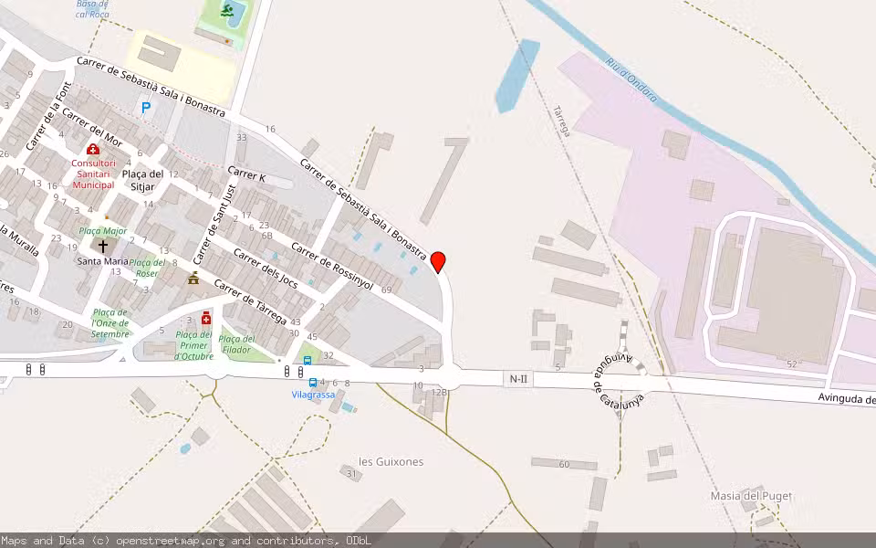 Mapa de Subasta Inmueble (Vivienda) en Vilagrassa, Lleida