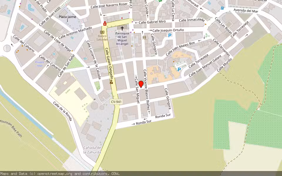 Mapa de Subasta Inmueble (Vivienda) en San Miguel Alinas, Alicante/Alacant