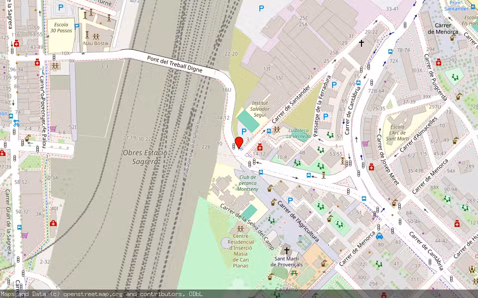 Mapa de Subasta Inmueble (Vivienda) en Barcelona