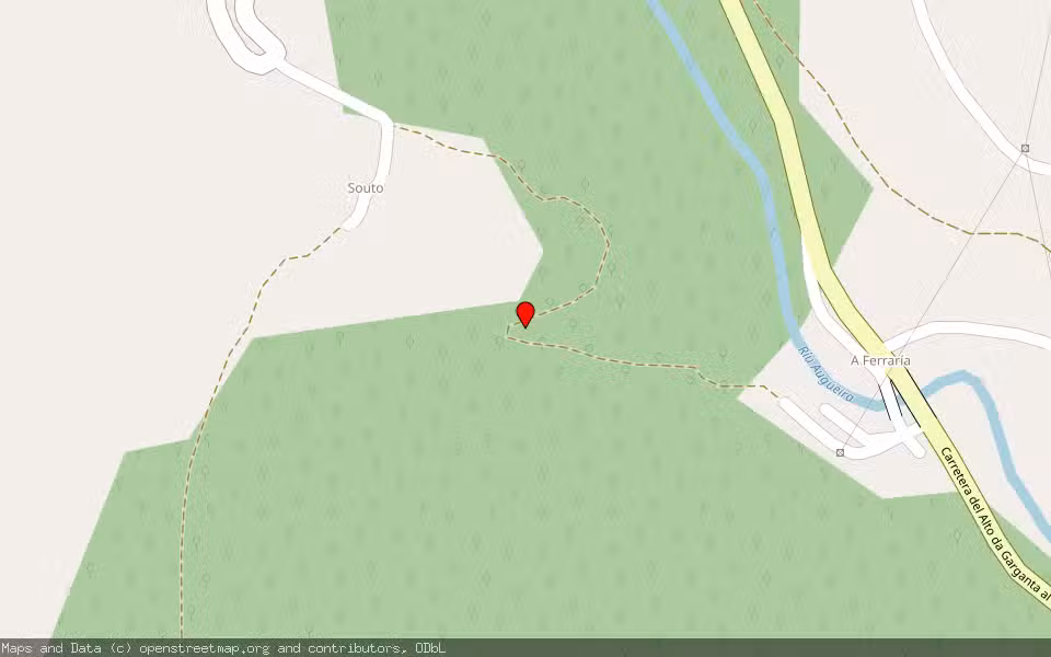 Mapa de Subasta Inmueble (Finca rústica) en Santa Eulalia De Oscos, Asturias