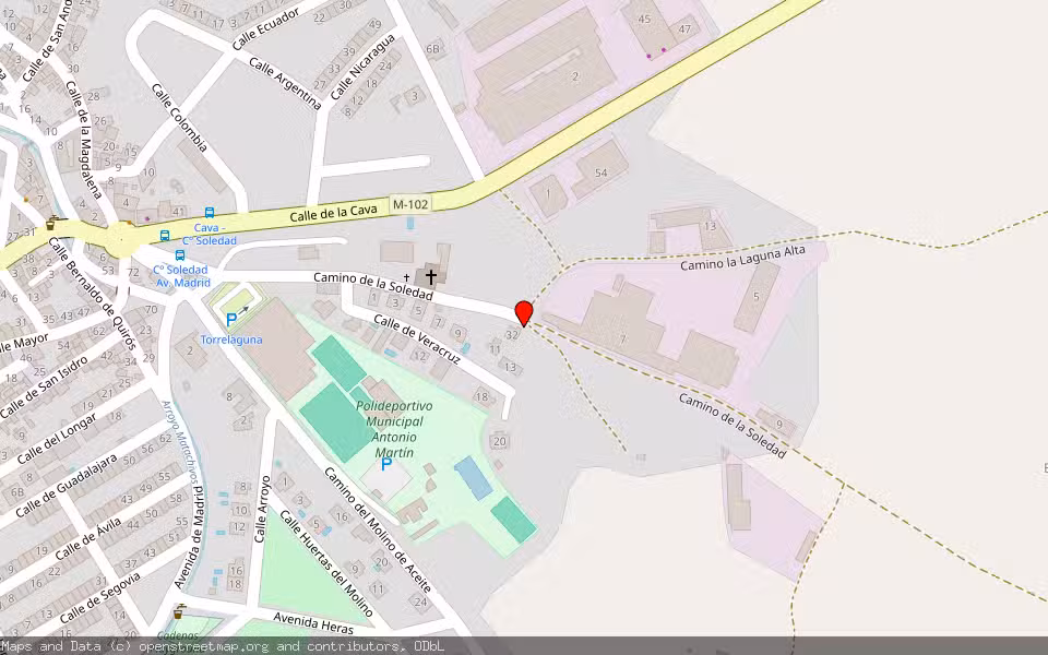 Mapa de Subasta Inmueble (Solar) en Torrelaguna, Madrid