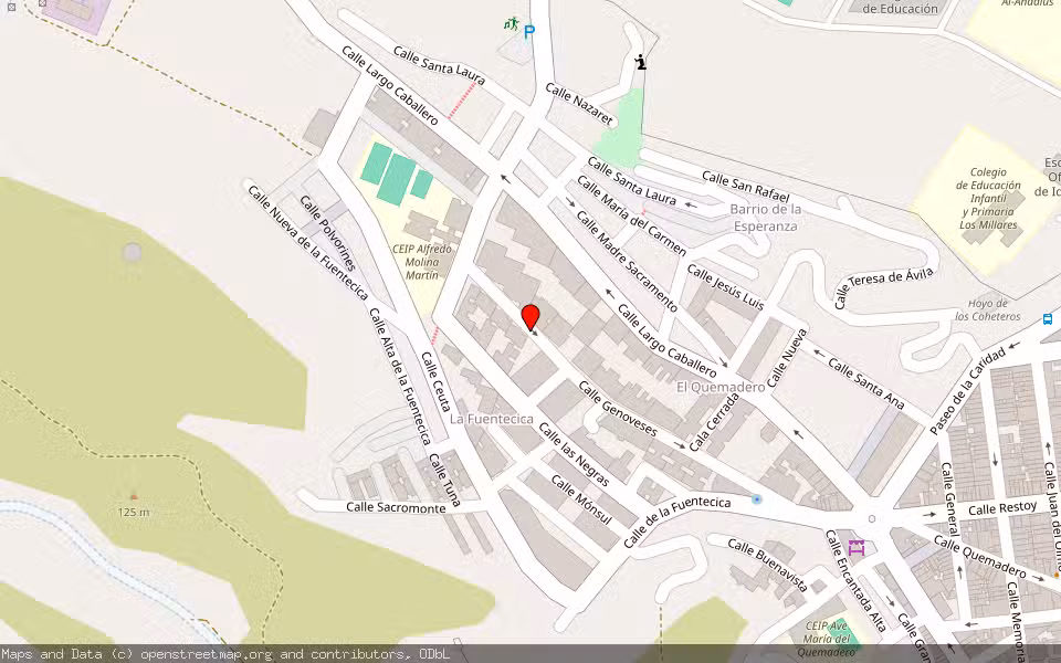 Mapa de Subasta Inmueble (Vivienda) en Almeria, Almería