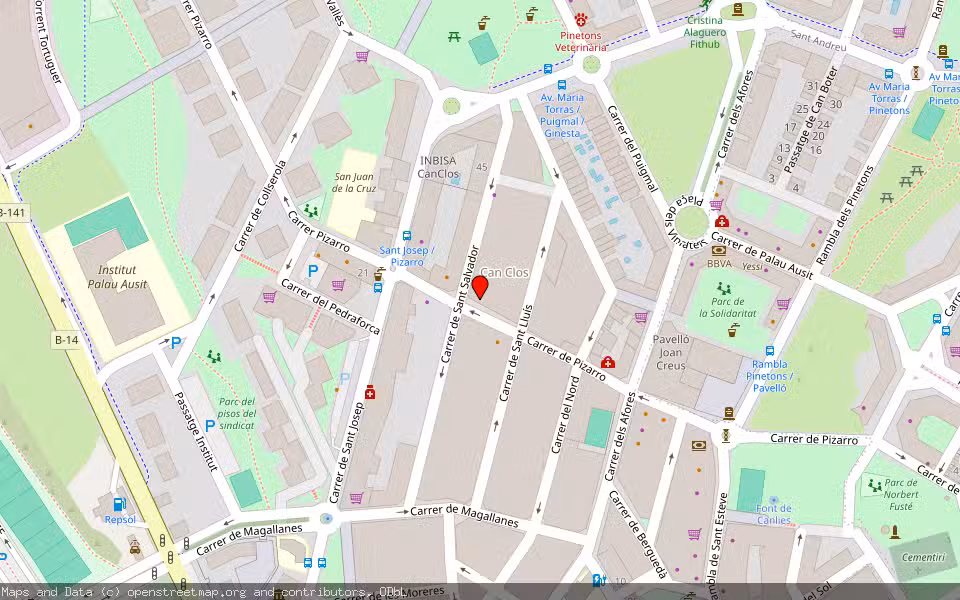 Mapa de Subasta Inmueble (Vivienda) en Ripollet, Barcelona