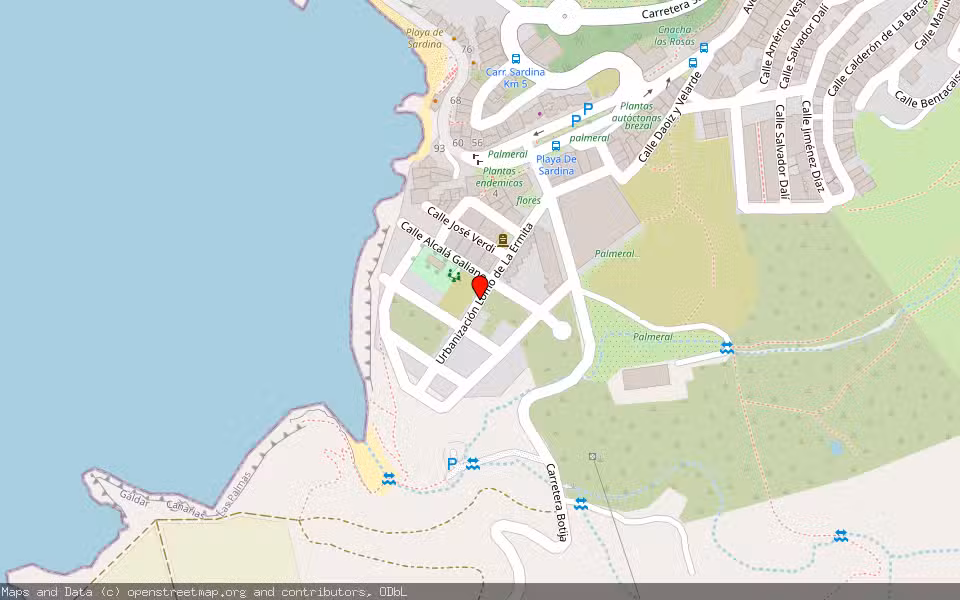 Mapa de Subasta Inmueble (Vivienda) en Gáldar, Las Palmas