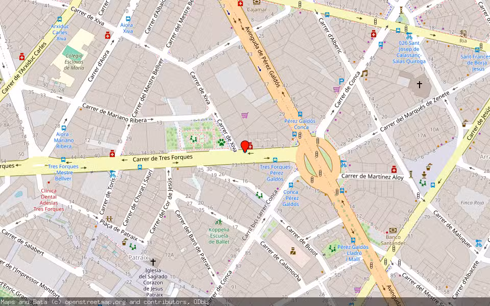 Mapa de Subasta Inmueble (Vivienda) en Valencia, Valencia/València