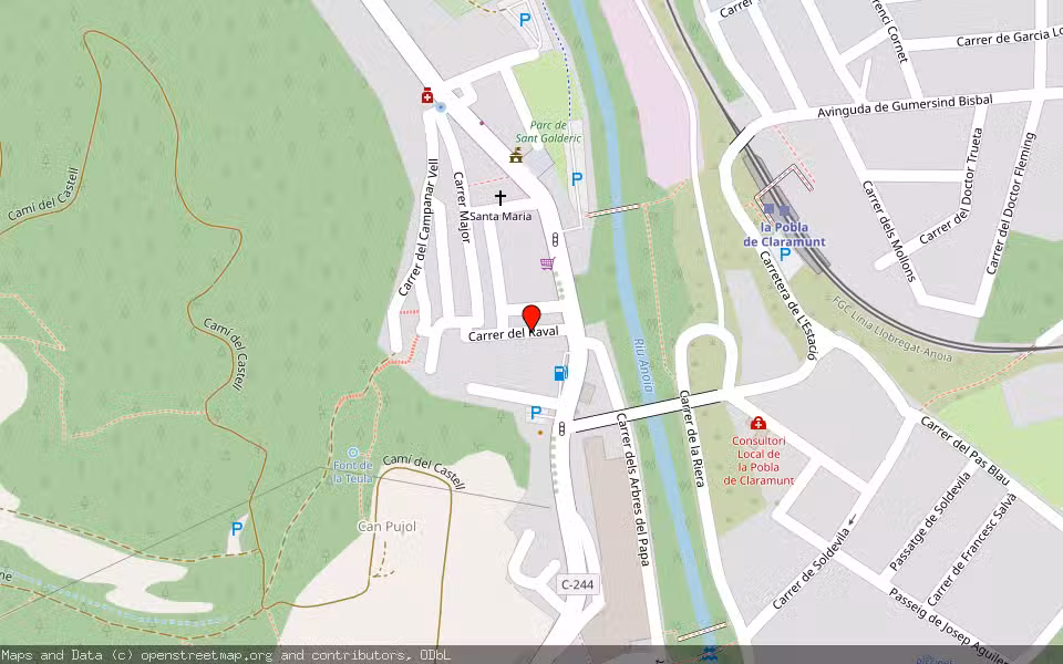 Mapa de Subasta Inmueble (Vivienda) en La Pobla De Claramunt, Barcelona