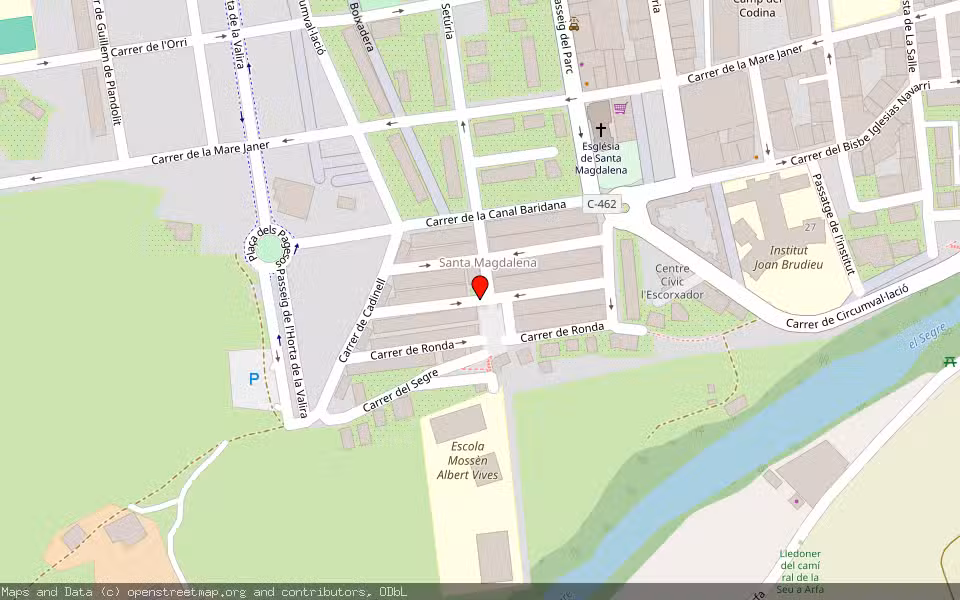 Mapa de Subasta Inmueble (Local comercial) en La Seu D'urgell, Lleida