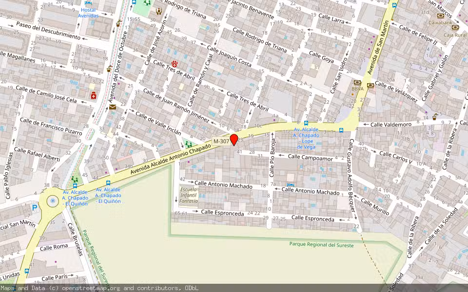 Mapa de Subasta Inmueble (Vivienda) en San Martín De La Vega, Madrid