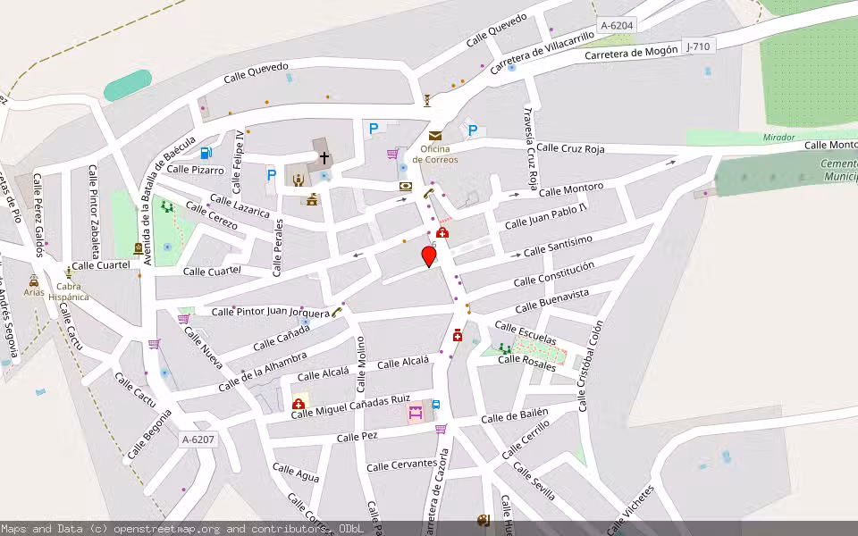 Mapa de Subasta Inmueble (Finca rústica) en Cazorla, Jaén