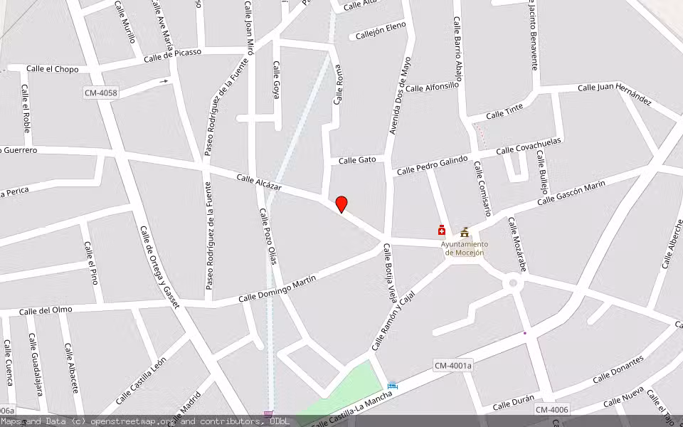 Mapa de Subasta Inmueble (Vivienda) en Mocejon, Toledo