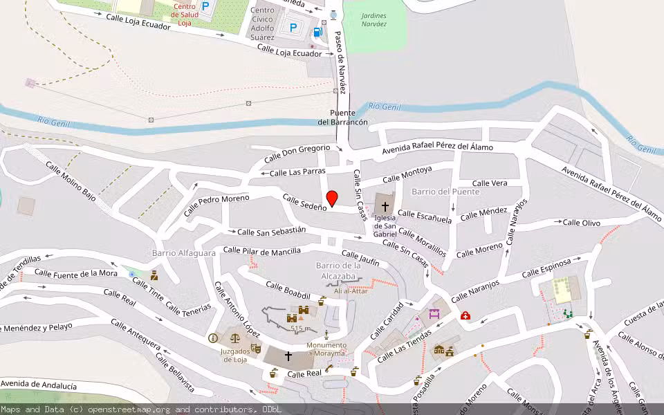 Mapa de Subasta Inmueble (Vivienda) en Loja, Granada