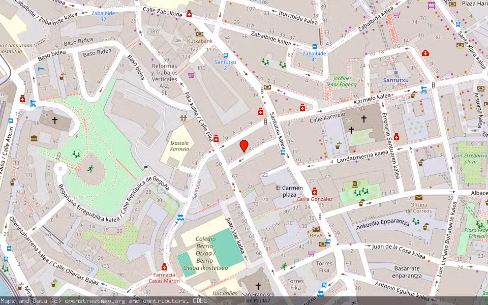 Mapa de Subasta Inmueble (Local comercial) en Bilbao, Bizkaia