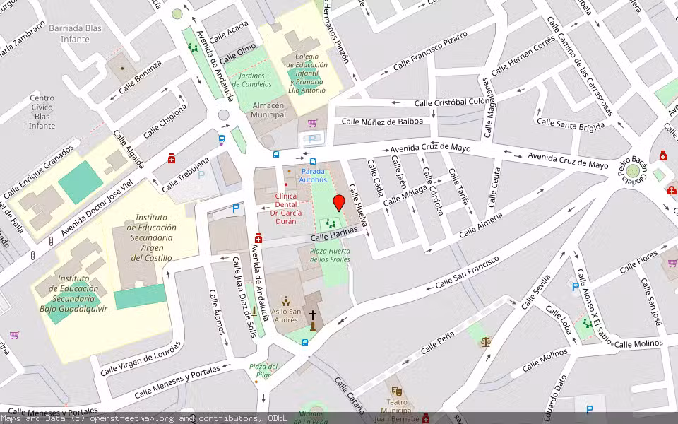 Mapa de Subasta Inmueble (Garaje) en Lebrija, Sevilla