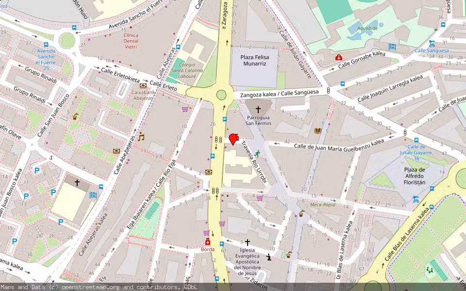 Mapa de Subasta Inmueble (Vivienda) en Pamplona, Navarra