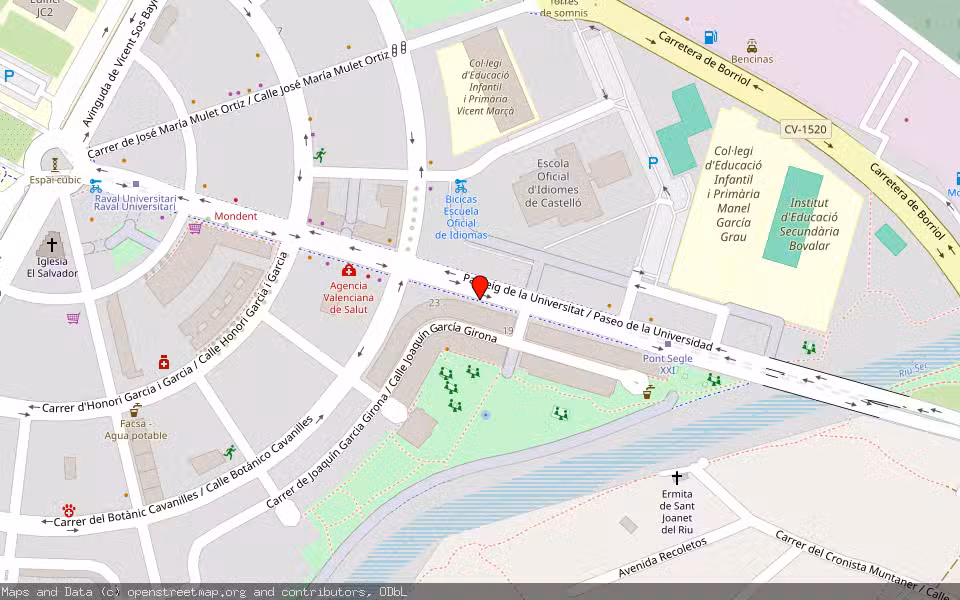 Mapa de Subasta Inmueble (Local comercial) en Castellon, Castellón/Castelló