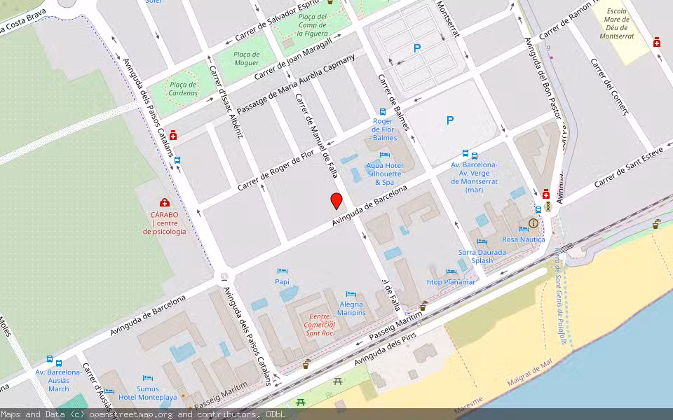 Mapa de Subasta Inmueble (Garaje) en Malgrat De Mar, Barcelona