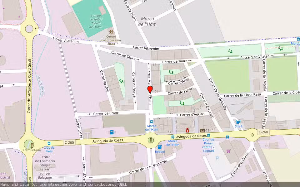 Mapa de Subasta Inmueble (Solar) en Figueres, Girona