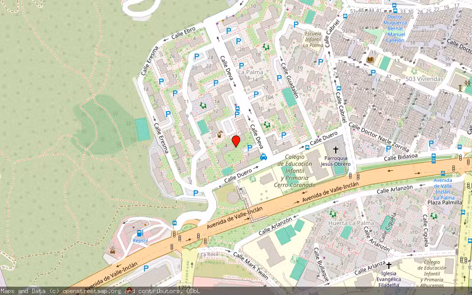 Mapa de Subasta Inmueble (Vivienda) en Málaga
