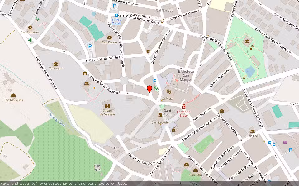 Mapa de Subasta Inmueble (Vivienda) en Vilassar De Dalt, Barcelona