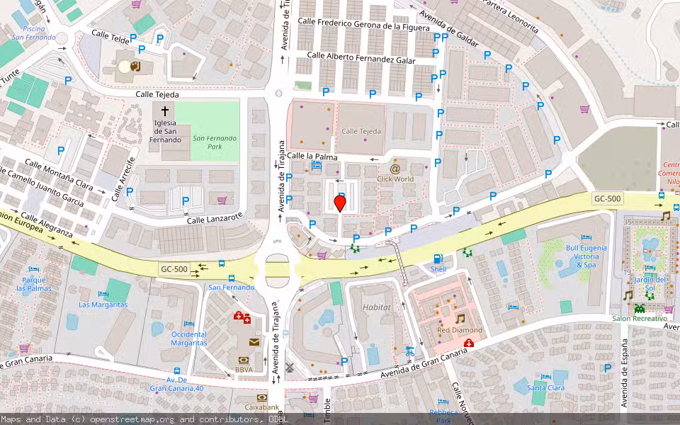 Mapa de Subasta Inmueble (Vivienda) en San Bartolomé De Tirajana, Las Palmas