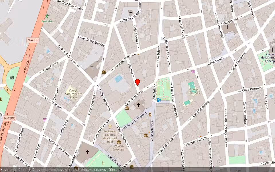 Mapa de Subasta Inmueble (Local comercial) en Ciudad Real