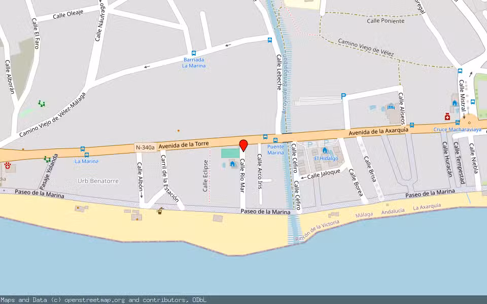 Mapa de Subasta Inmueble (Vivienda) en Benagalbón, Málaga