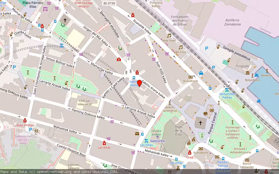 Mapa de Subasta Inmueble (Vivienda) en Santurtzi, Bizkaia