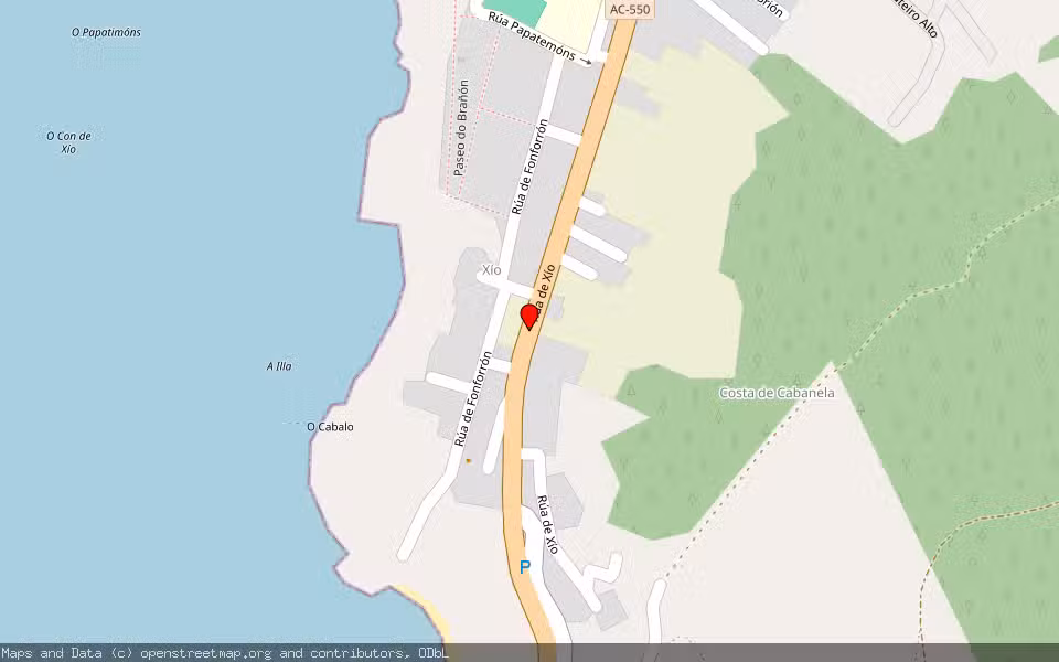 Mapa de Subasta Inmueble (Vivienda) en Porto Do Son, A Coruña