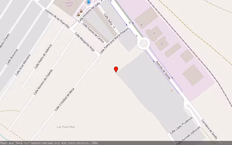 Mapa de Subasta Inmueble (Solar) en Almendralejo, Badajoz