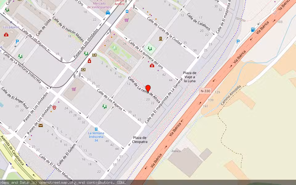 Mapa de Subasta Inmueble (Garaje) en Zaragoza